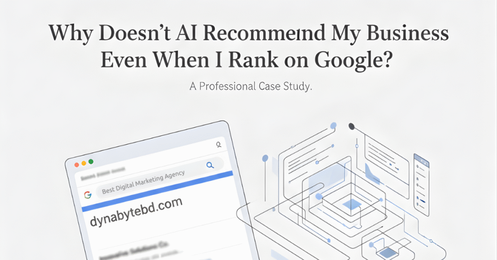 Why Doesn’t AI Recommend My Business Even When I Rank on Google?