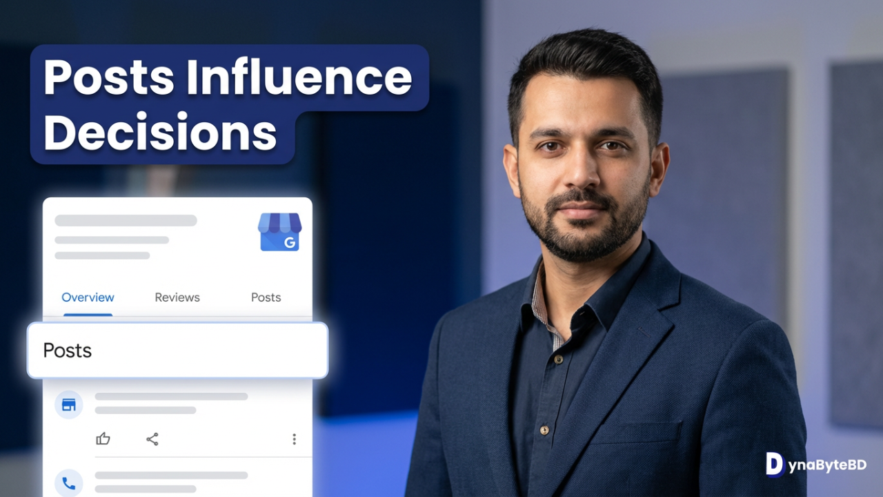 Explanation of what Google Posts are inside a Google Business Profile.