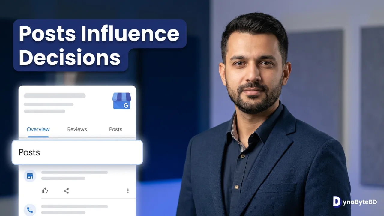 Explanation of what Google Posts are inside a Google Business Profile.